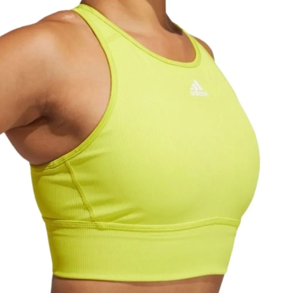 adidas Lime Green Sports Bra - Picture 2 of 8